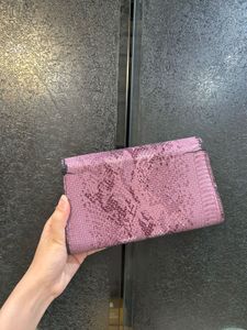 Caprese Snakeskin Clutch Wallet