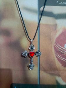 Rose Cross Necklace