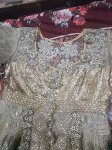gold wedding gown....