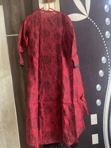 Black And Maroon Kurti