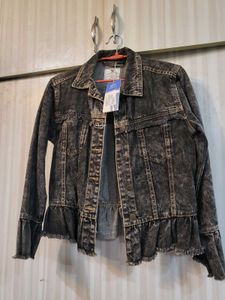 Peplum Denim Jacket