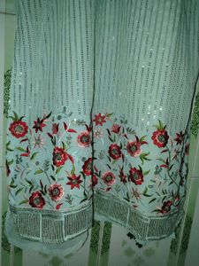 Elegant Pakistani Mint Kurti And Plazo