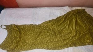 Olive Green Dress Material
