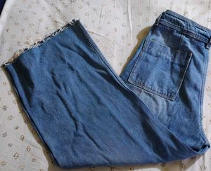 Straight Wide Leg Denim