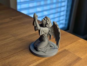Praying Angel Statue (Veiled &amp; Winged)