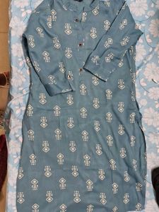Blue Printed Kurti
