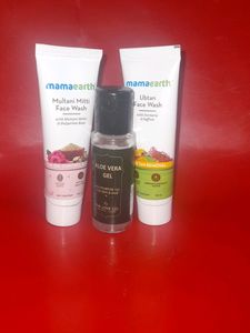 Mamaearth Combo Of Face Wash N Aloevera Gel