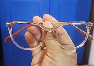 Pink Transparent Full Rim Cat Eye Eyeglasses
