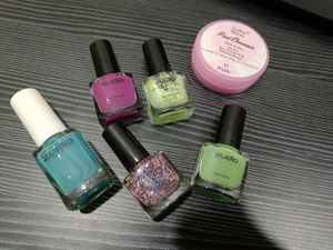 Combo Of 5 Nail Polish with wipes