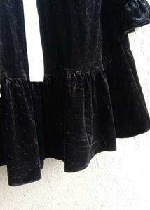Black velvet dress