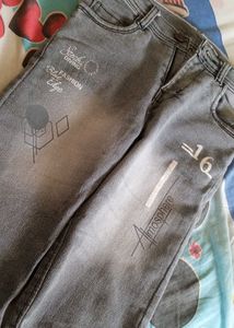 Gray Denim Jeans