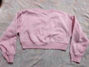 Cute Pink Cropped Sweatshirt (women's)