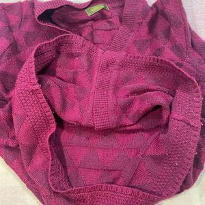 Ladies V Neck Cardigan