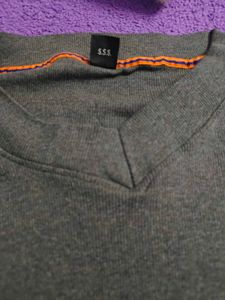 Gray Long Sleeve Top