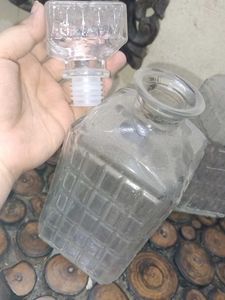 Vintage Glass Decanter Set