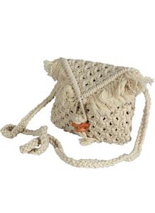 Macrame Fringe Crossbody Bag