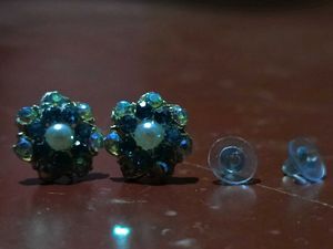 Floral Stud Earrings - Set of 4