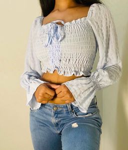 Chic Smocked Crop Top