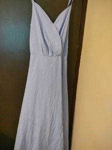 Blue Spaghetti Strap Maxi Dress