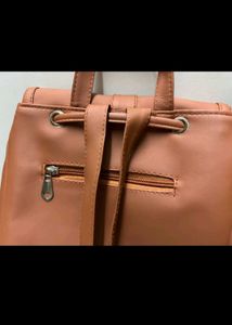 Brown bagpack