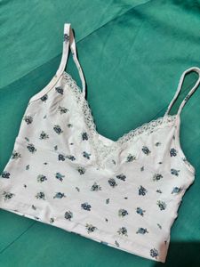 Lace Trimmed Cami Top