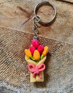 Tulips Floral Boquet Keychain🌷✨