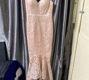Blush Lace Mermaid Gown