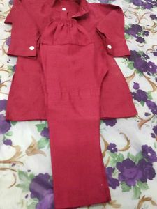 Red Kurta Shirt