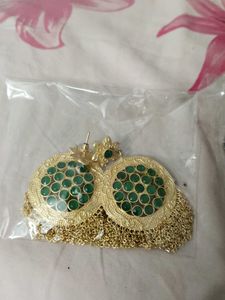 Earrings: Bohemian, tassels, silver