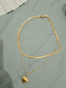 Palmonas 18K Gold Pleated - Heart Pendant Necklace