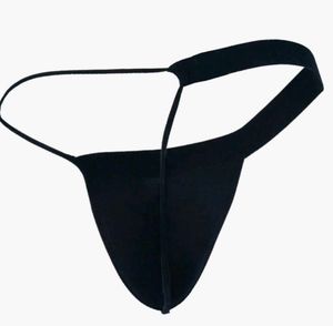 Mens Black Thong Panty