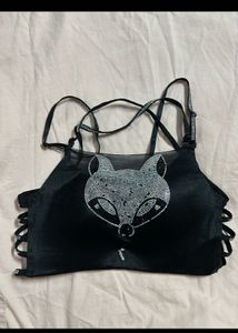 Fox Embellished Bra