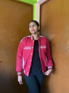Red Varsity Style Jacket