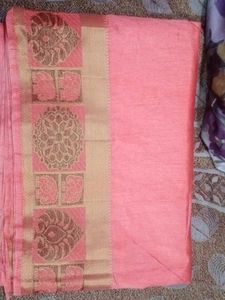 Pink Silk Saree