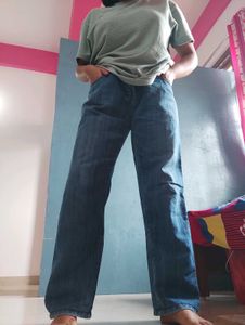Blue Straight Jeans