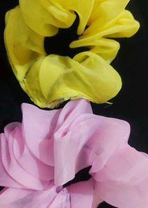 Colorful Organza Scrunchies