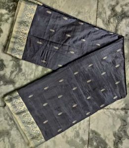 Beautiful Lavender Colour Banarasi Silk Sar