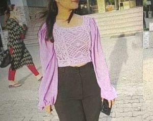 Lavander Blouson Top.. In A Good State