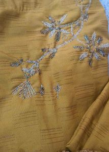 Mustard Colour Suit Pakistani Typ