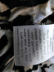 Cheetah Print Shirt -L  Motel Rocks