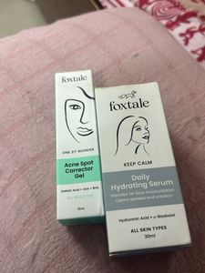 Foxtale Acne Corrector Gel And Daily Hydrating Ser