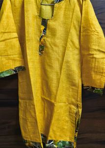 Pathani Shape Kurti With Patiala Pants