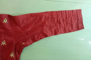 Red Embroidered Kurti