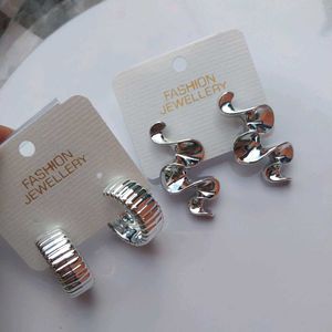 Silver Statement Earrings