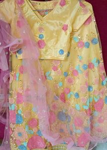 😍 Yellow designer Lehenga Choli 💛