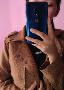 Premium Suede Jacket With Zipper Detail