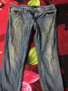Distressed Denim Jeans