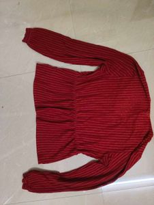 H&amp;M Pinterest Burgundy Top