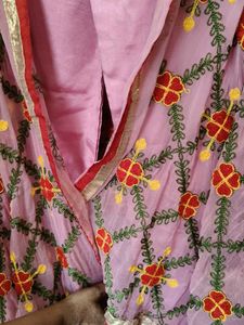 Embroidered Pink Kurta