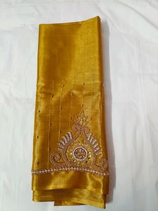 🤩🤩Beautiful Gold Shine Maggam Work Blouse Piece